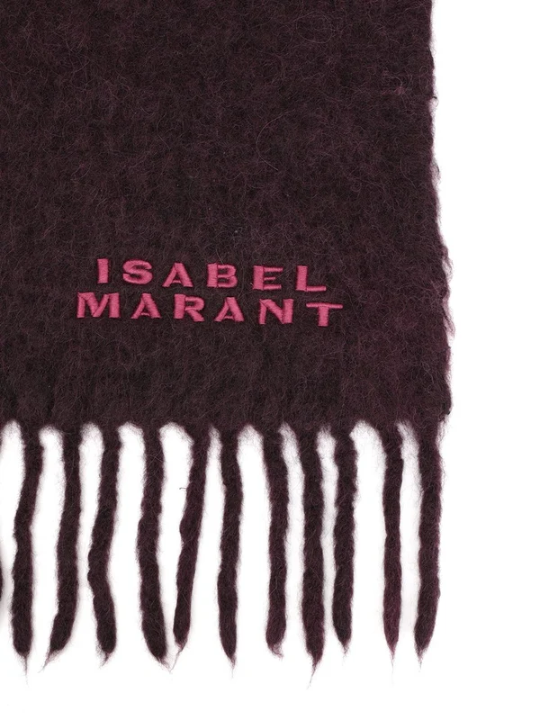 Isabel Marant Burgundy Wool Mufflers - Image 2