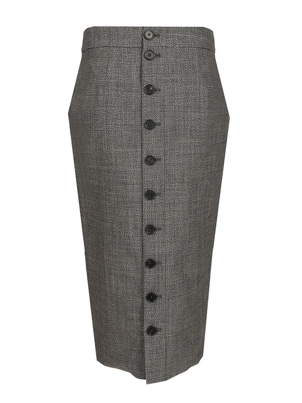 Alexander Mcqueen Grey Skirts - Image 2
