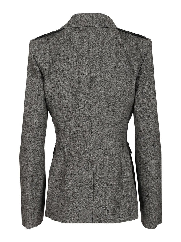 Alexander Mcqueen Grey Tailored Jackets - Image 2