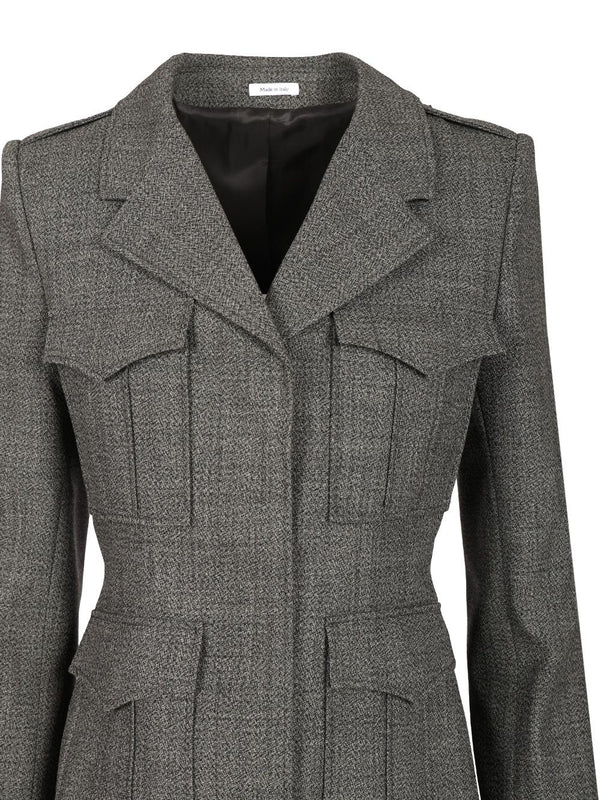 Alexander Mcqueen Grey Tailored Jackets - Image 4