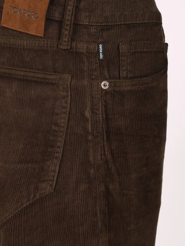 Tom Ford Brown Denim Pants - Image 4