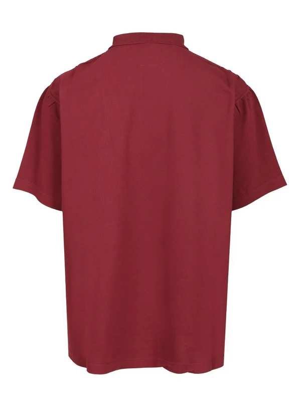 Balenciaga Burgundy Polo Shirts - Image 2