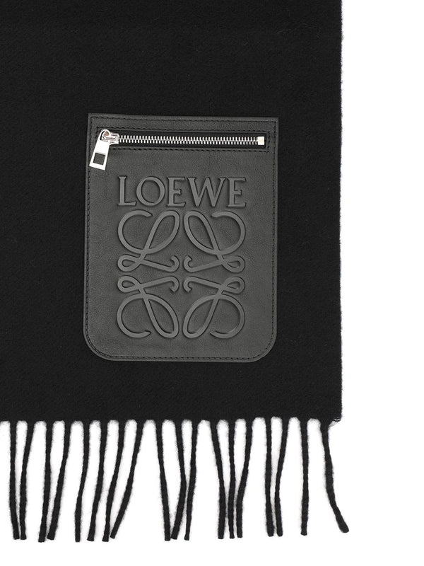 Loewe Black Wool Mufflers - Image 2
