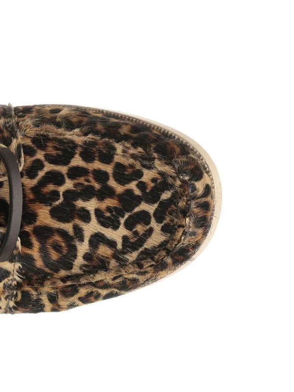 Golden Goose Brown Leopard Loafers - Image 4
