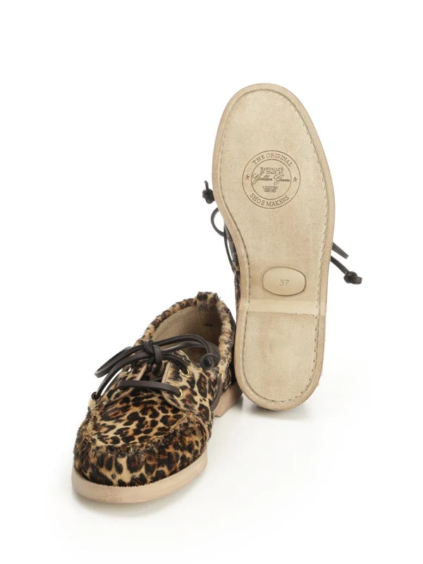Golden Goose Brown Leopard Loafers - Image 5