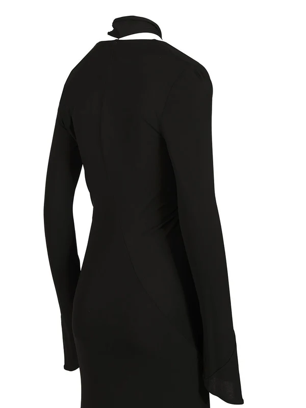 The Attico Black Midi Dress - Image 6