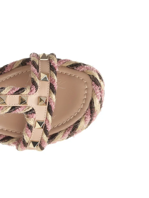Valentino Purple Wedge Sandals - Image 4