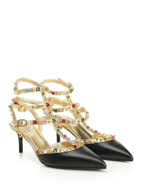 Valentino Black Sandal Heels - Image 2