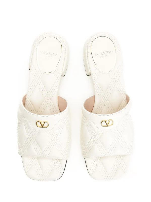 Valentino White Slides - Image 5