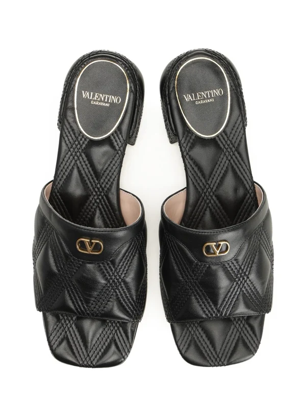 Valentino Black Slides - Image 5