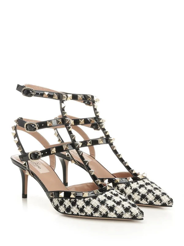 Valentino Black White Sandal Heels - Image 2