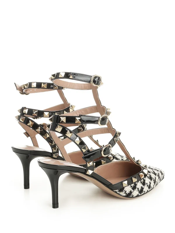 Valentino Black White Sandal Heels - Image 3