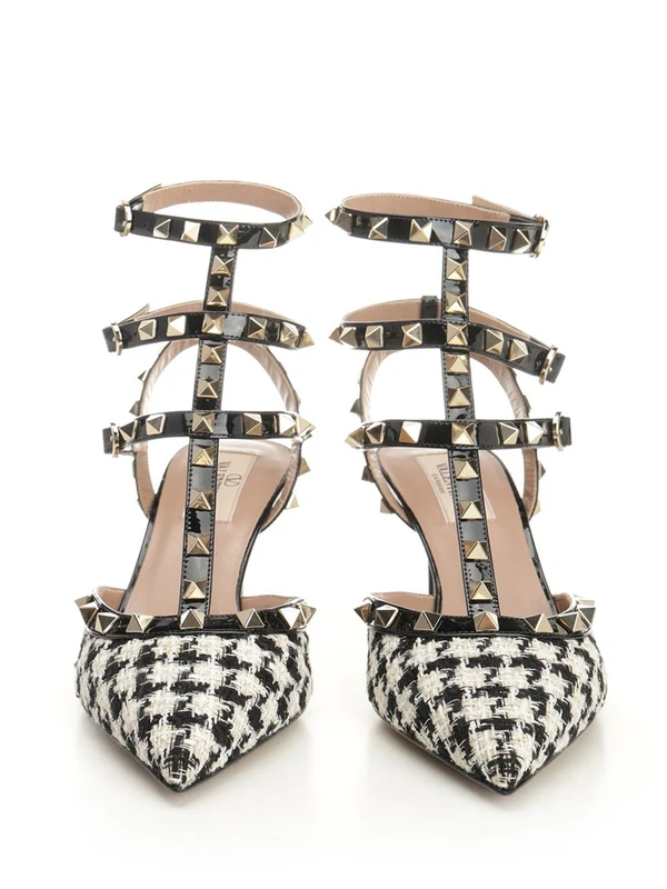 Valentino Black White Sandal Heels - Image 5