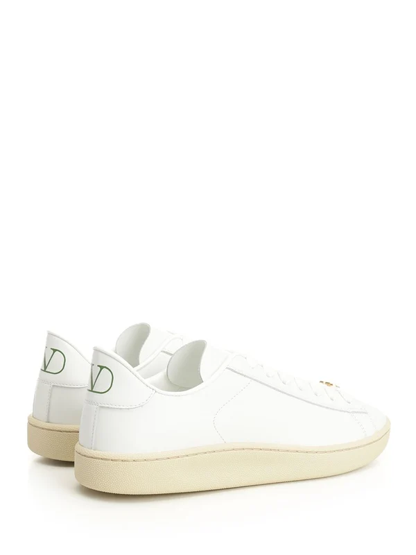 Valentino White Low Top Sneakers - Image 3