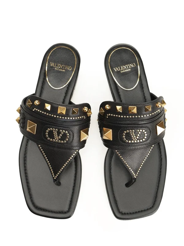 Valentino Black Flip Flops - Image 5