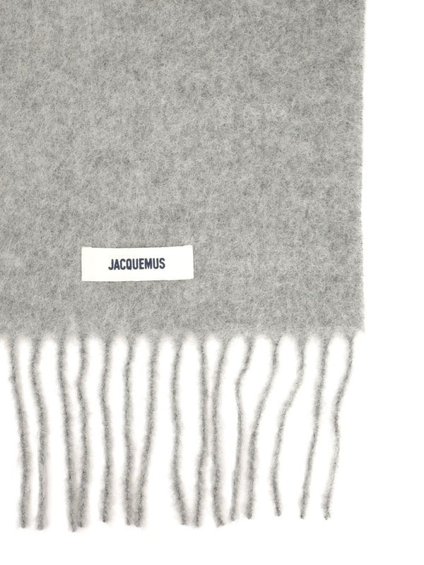 Jacquemus Grey Wool Mufflers - Image 2
