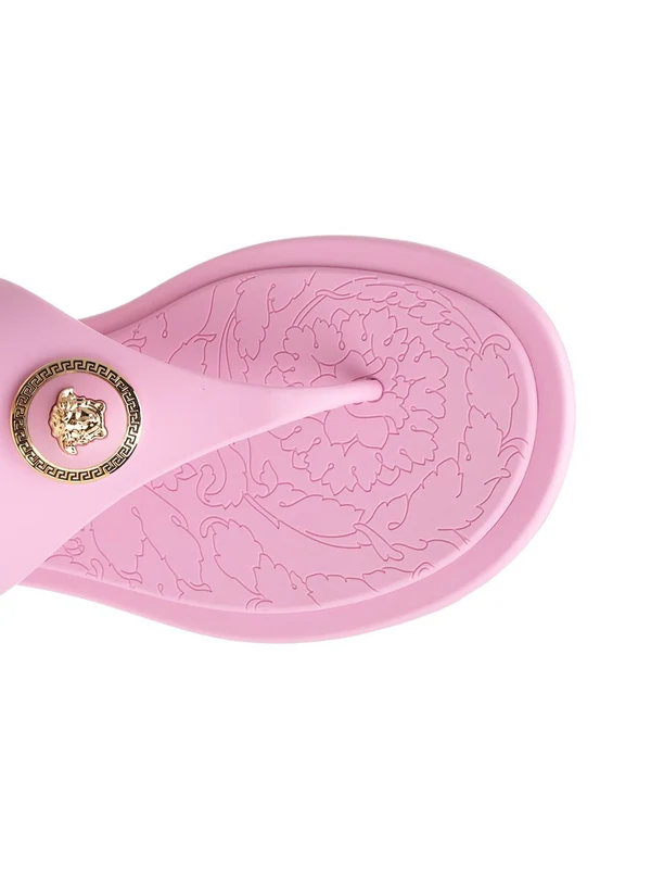 Versace Pink Flip Flops - Image 4