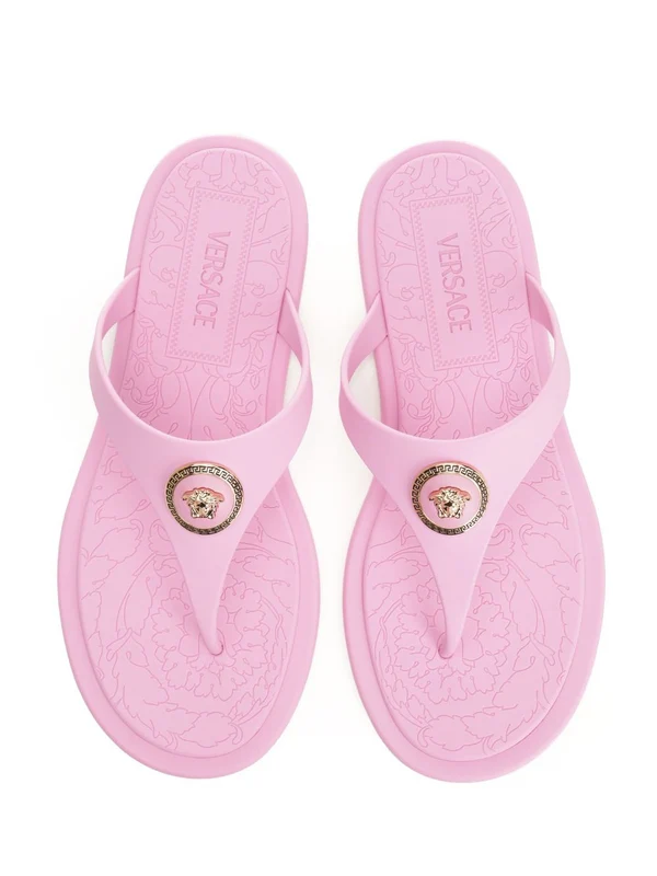 Versace Pink Flip Flops - Image 5
