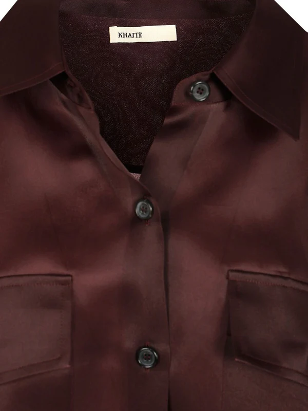Khaite Burgundy Shirts - Image 4