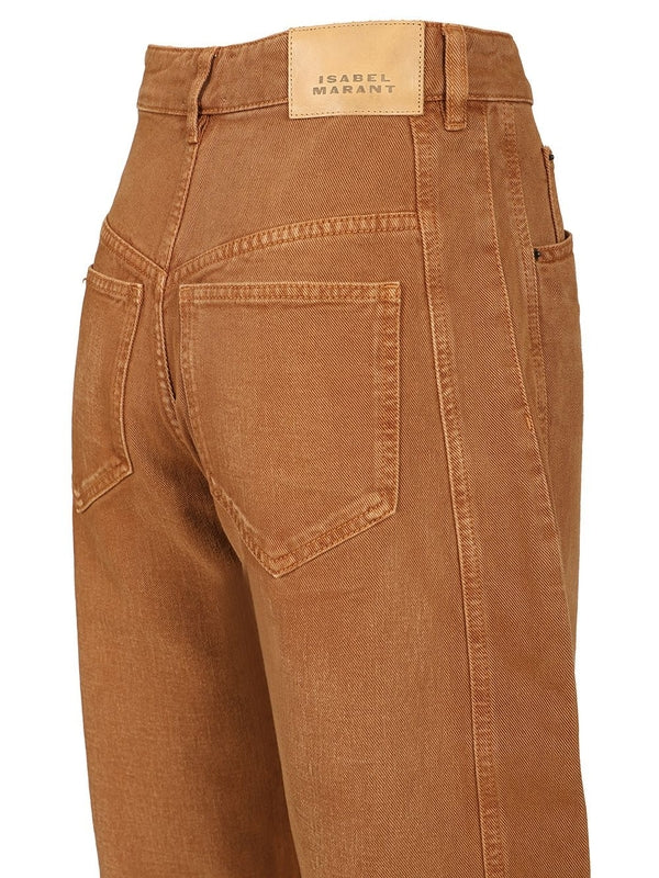 Isabel Marant Brown Denim Pants - Image 4