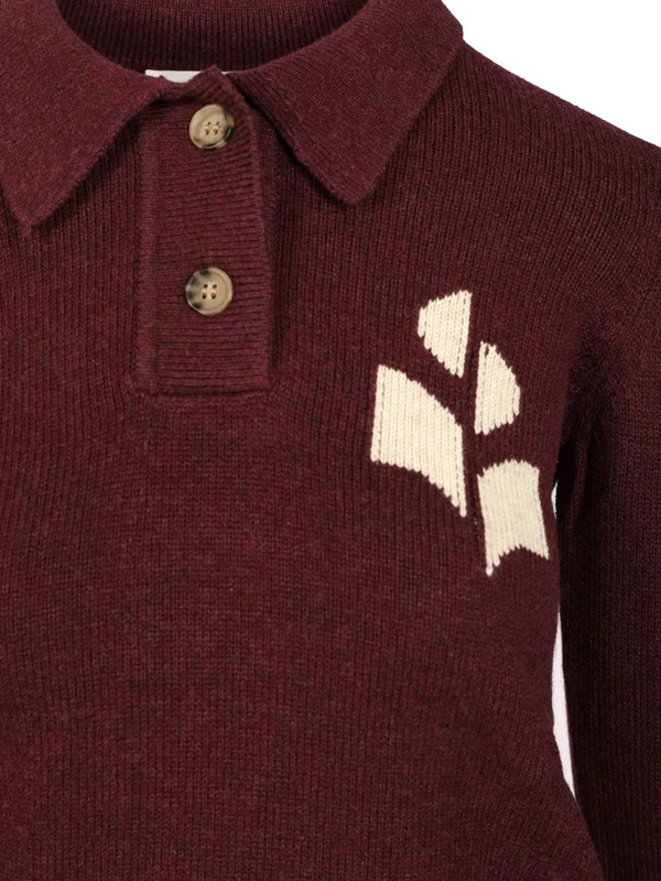 Isabel Marant Etoile Burgundy Knitted - Image 4