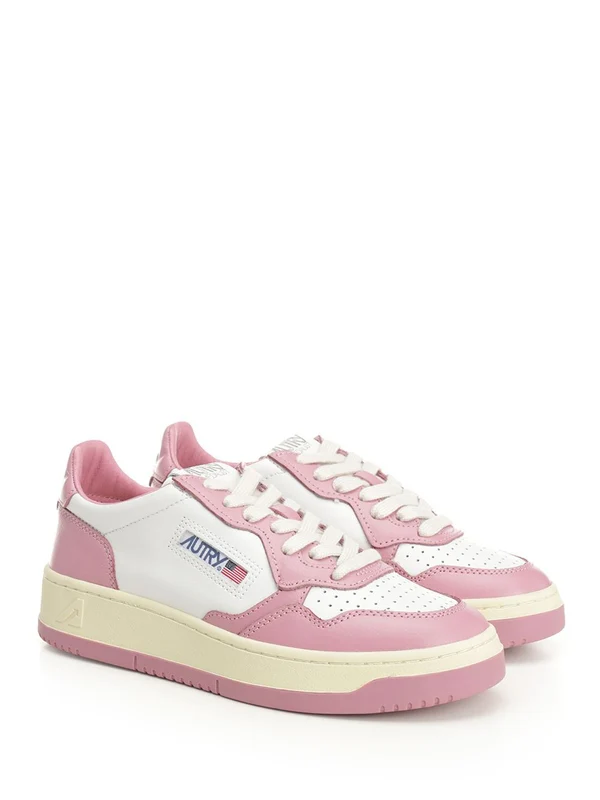 Autry Pink Low Top Sneakers - Image 2