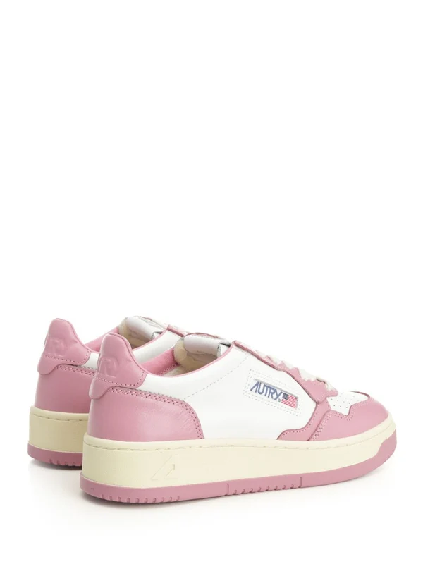 Autry Pink Low Top Sneakers - Image 3