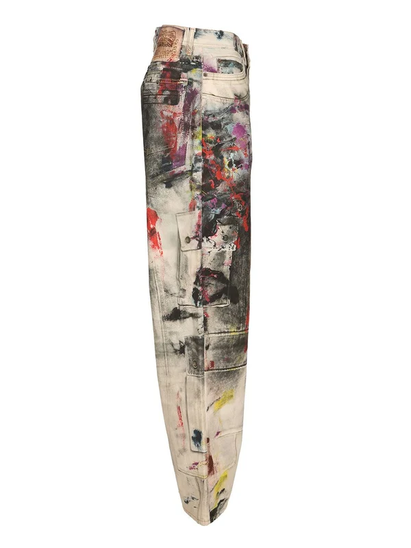 Acne Studios Beige Denim Pants - Image 3