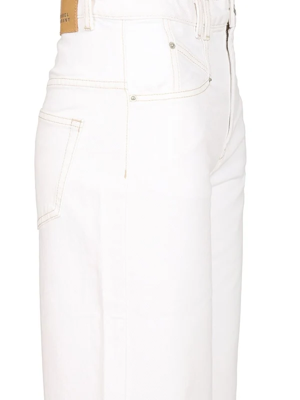 Isabel Marant White Denim Pants - Image 4