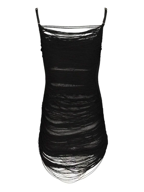 The Attico Black Mini Dress - Image 2