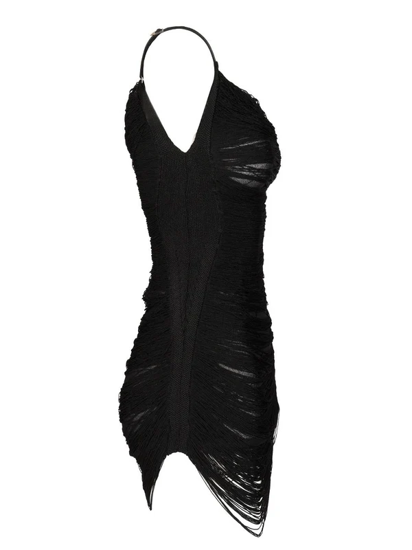 The Attico Black Mini Dress - Image 3