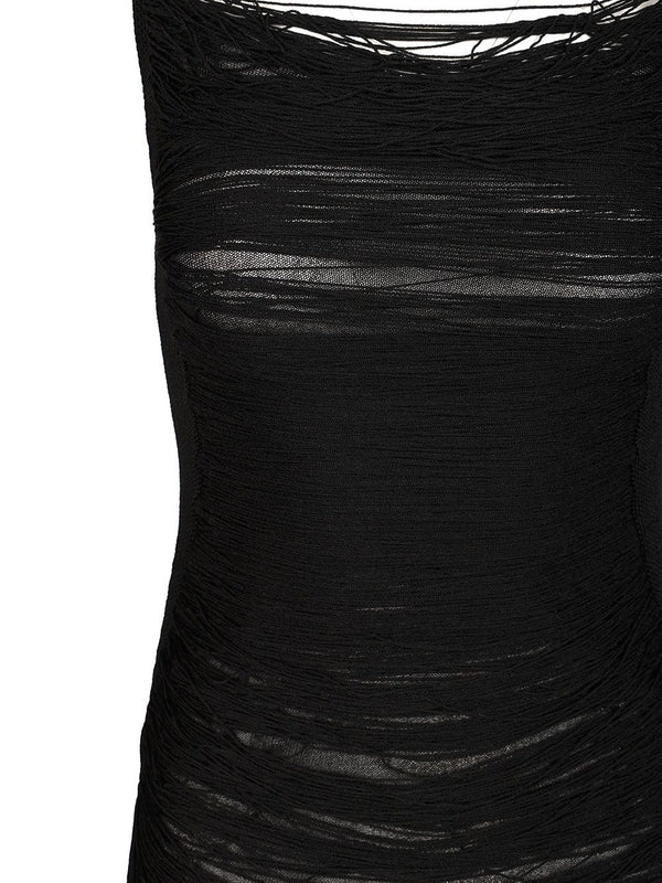 The Attico Black Mini Dress - Image 4