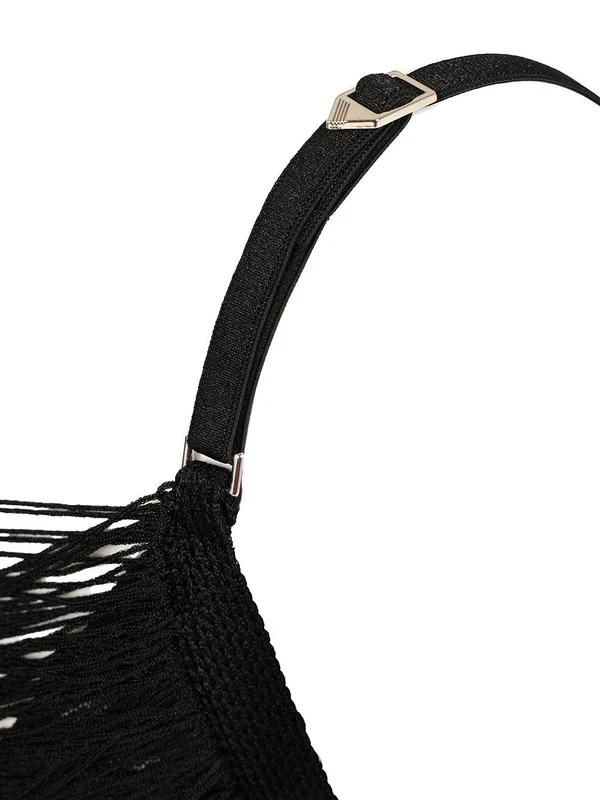 The Attico Black Mini Dress - Image 5