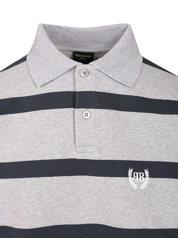 Balenciaga Grey Polo Shirts - Image 4