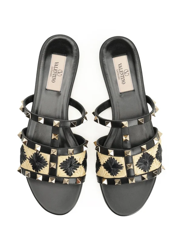 Valentino Black Slides - Image 5
