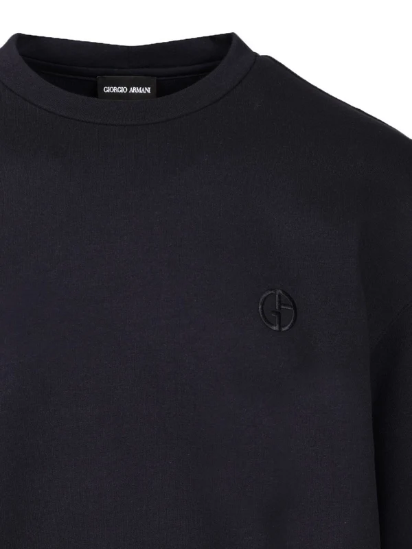 Giorgio Armani Navy Sweatshirts - Image 4