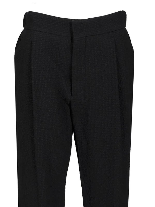 Giorgio Armani Navy Tailored Pants - Image 4
