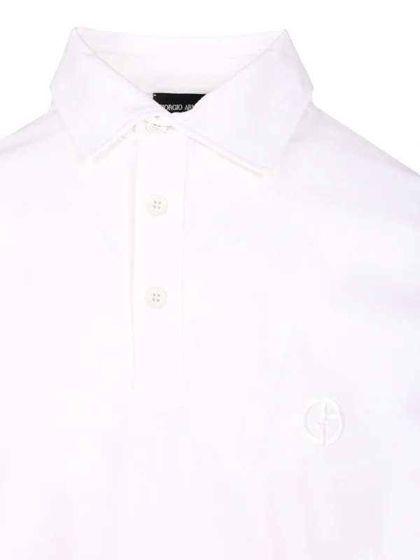Giorgio Armani White Polo Shirts - Image 3