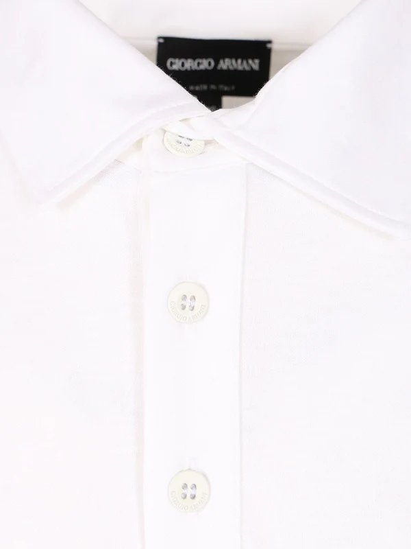 Giorgio Armani White Polo Shirts - Image 4