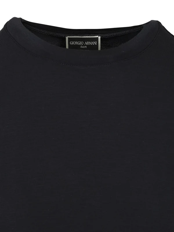Giorgio Armani Navy Half Sleeve - Image 3