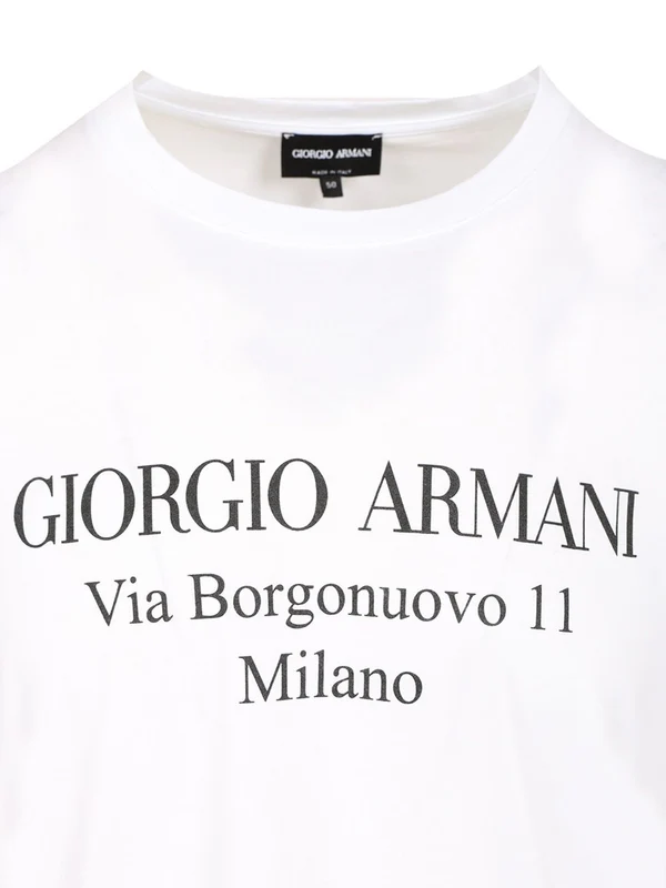 Giorgio Armani White Half Sleeve - Image 3