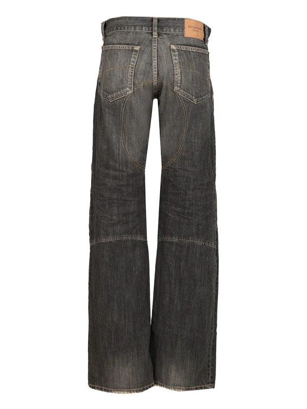 Balenciaga Grey Denim Pants - Image 2