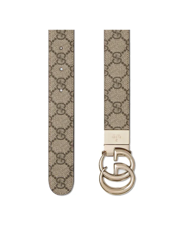 Gucci Burgundy Leather Belts - Image 2
