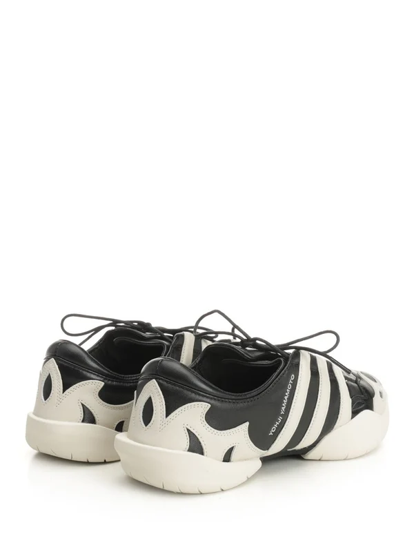 Y-3 Black Low Top Sneakers - Image 3