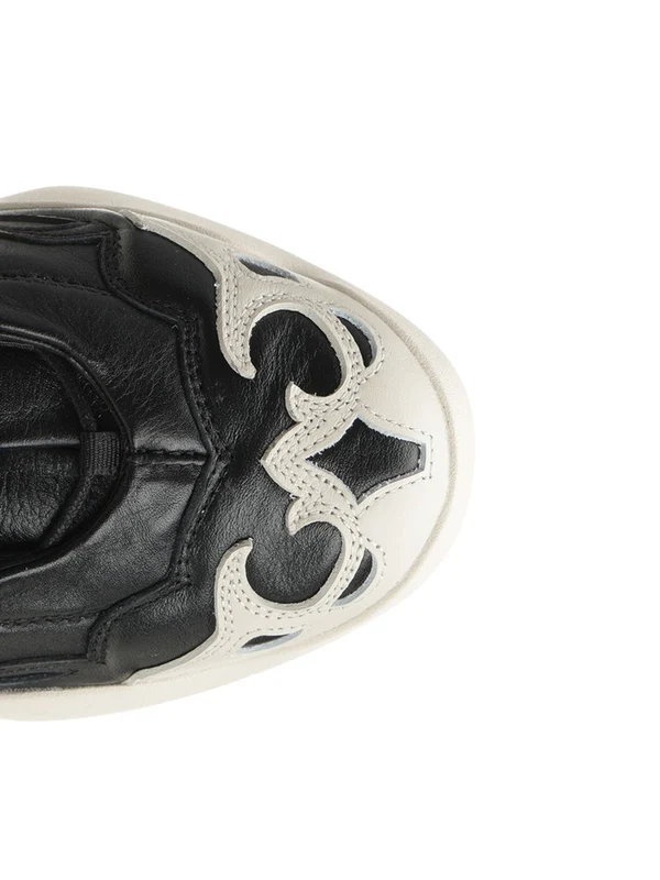 Y-3 Black Low Top Sneakers - Image 4