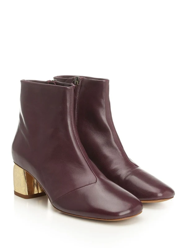 Forte_Forte Burgundy Ankle Boots - Image 2