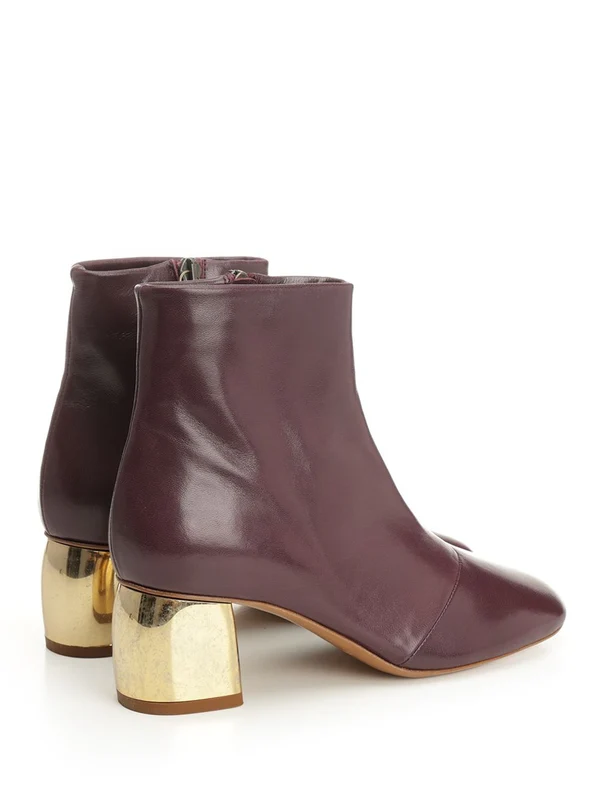 Forte_Forte Burgundy Ankle Boots - Image 3