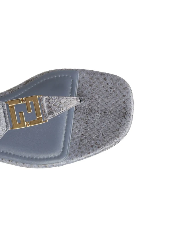 Fendi Blue Flip Flops - Image 4