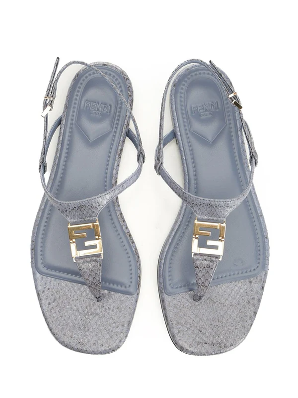 Fendi Blue Flip Flops - Image 5