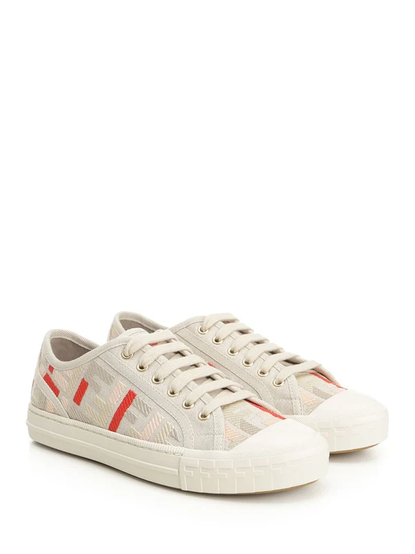 Fendi Multicolor Low Top Sneakers - Image 2